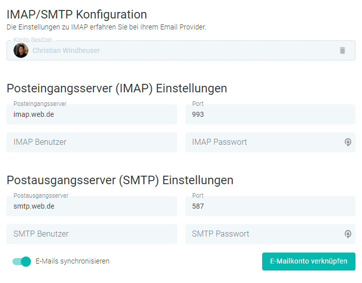IMAP/SMTP-Konto